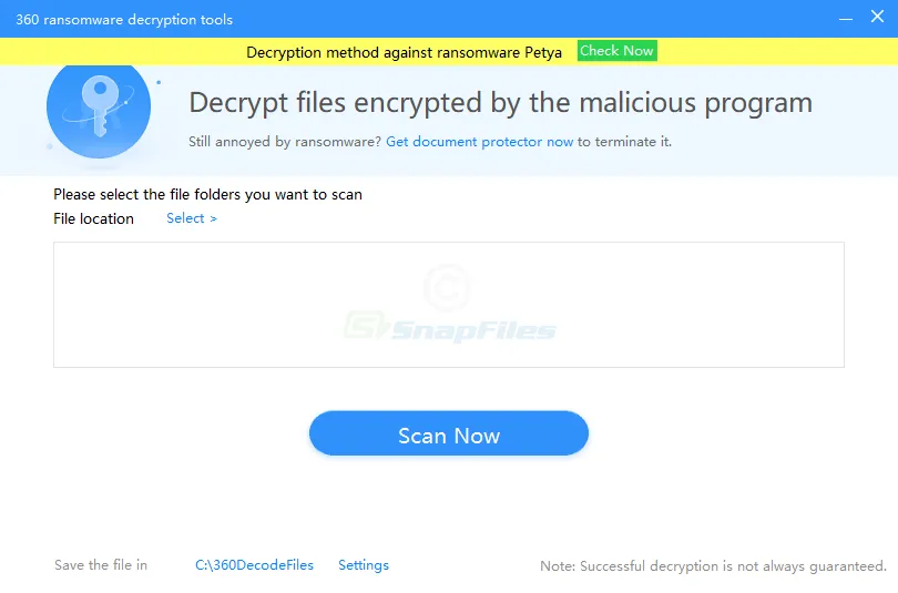 360 Ransomware Decryption Tools 截图 1