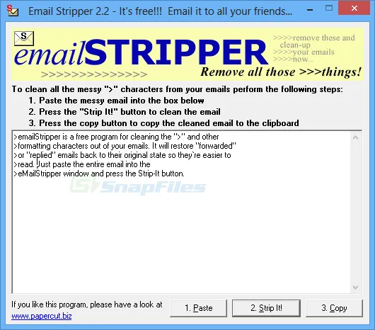 Email Stripper 截图 1