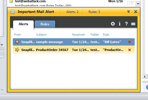 Important Mail Alert for Outlook 截图 2