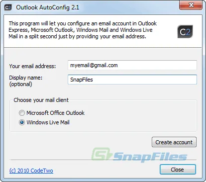 CodeTwo Outlook AutoConfig 截图 1