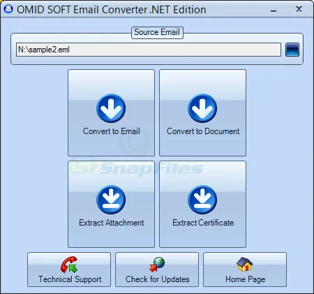 OmidSoft Email Converter 截图 1