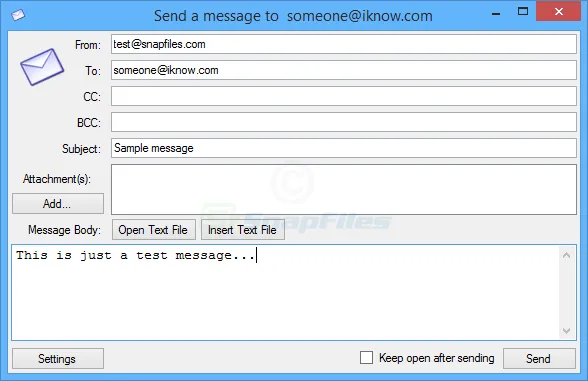 SMTP Mail Sender 截图 1