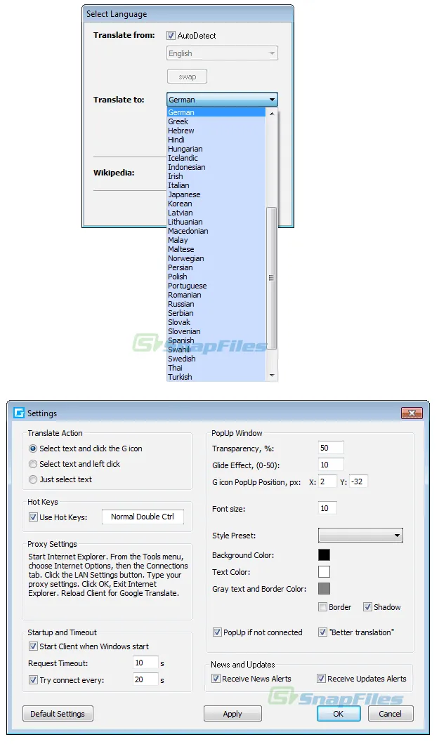 Client for Google Translate 截图 2