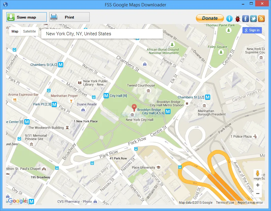 FSS Google Maps Downloader 截图 1