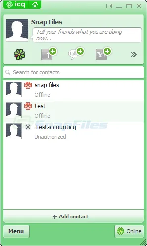 ICQ 截图 1