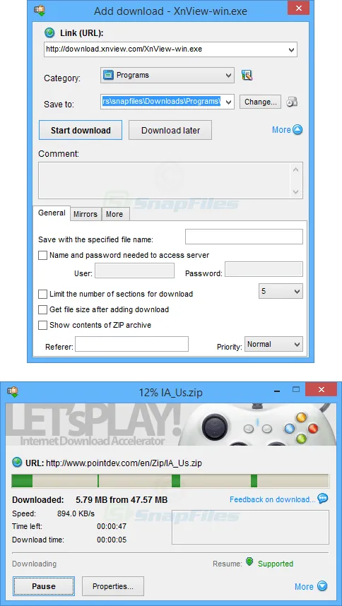 Internet Download Accelerator Free 截图 2