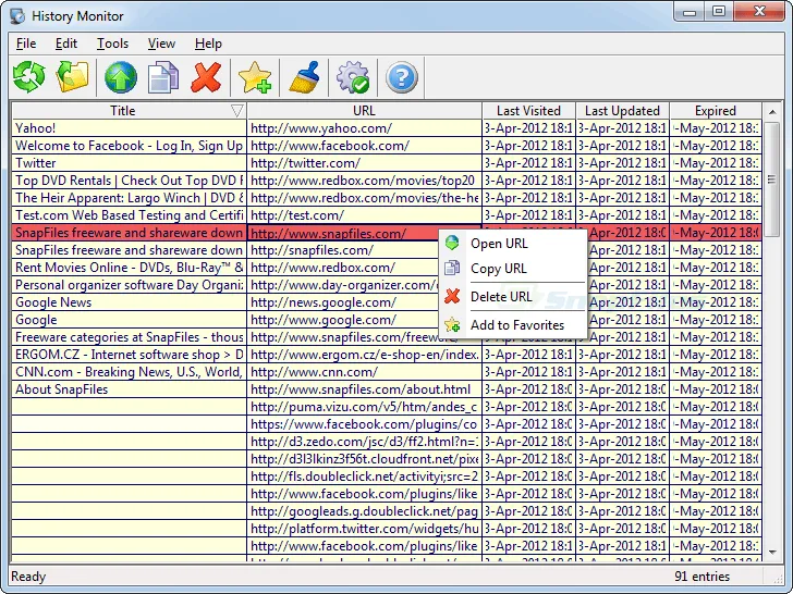 IE History Monitor 截图 1