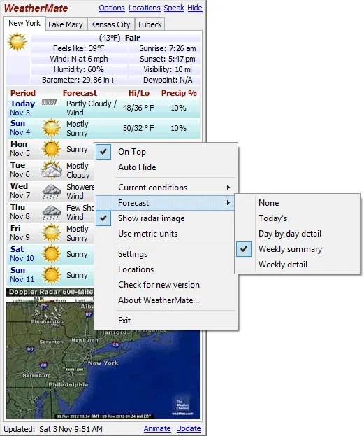 WeatherMate 截图 2