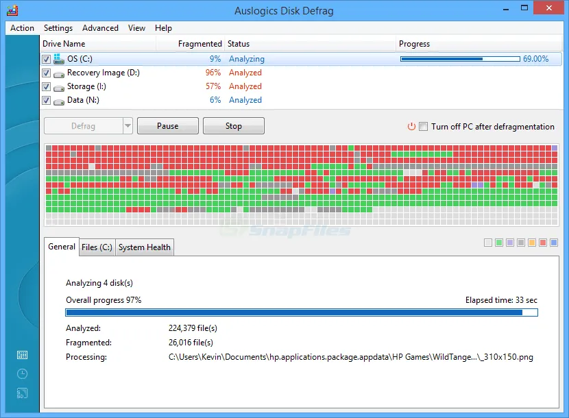 Auslogics Disk Defrag 截图 1