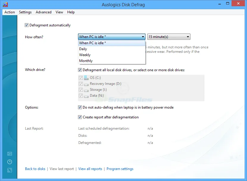 Auslogics Disk Defrag 截图 2