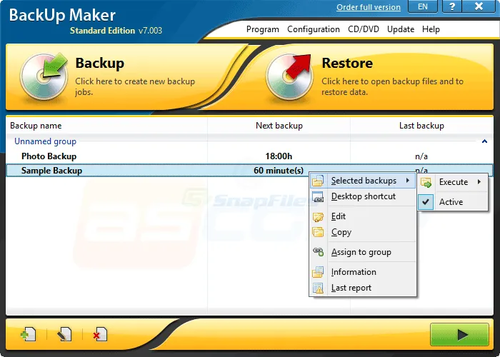 BackUp Maker 截图 1