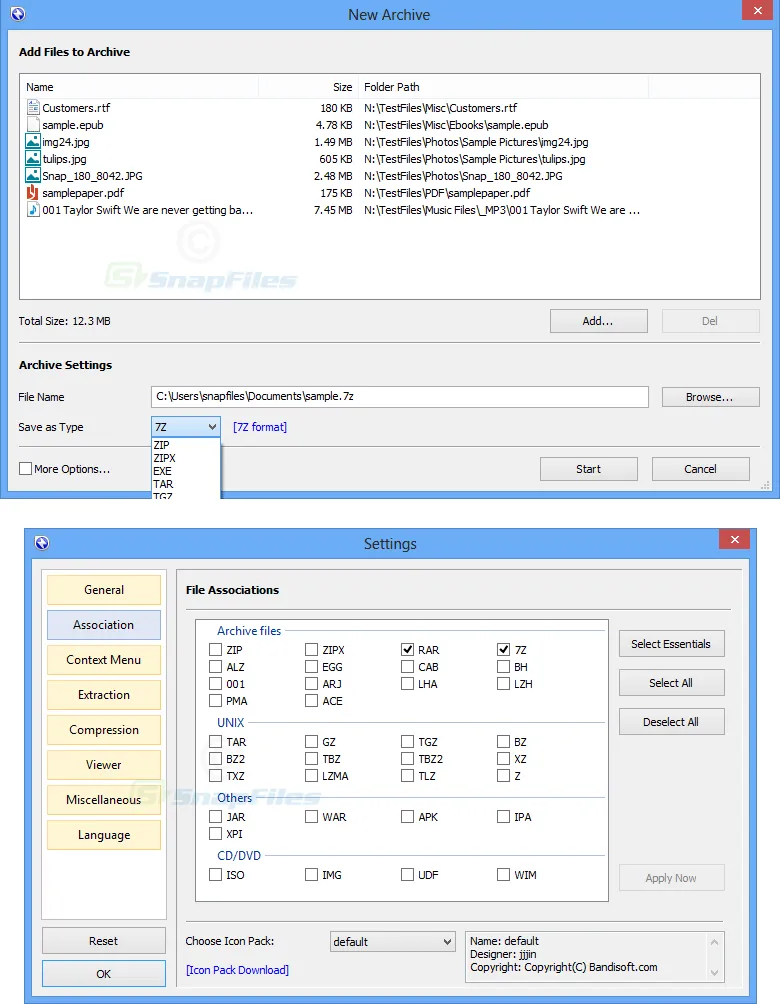 Bandizip 截图 2