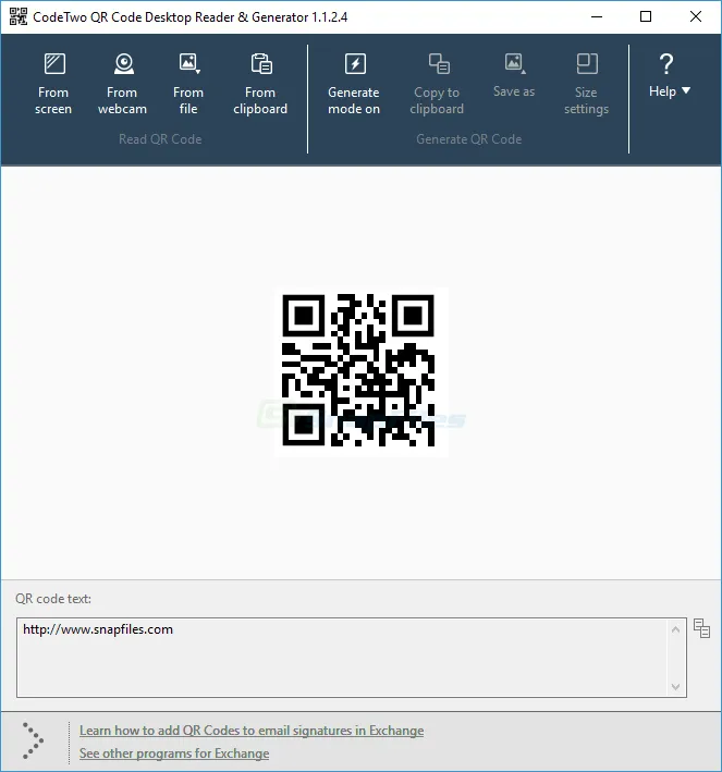 CodeTwo QR Code Desktop Reader and Generator 截图 1