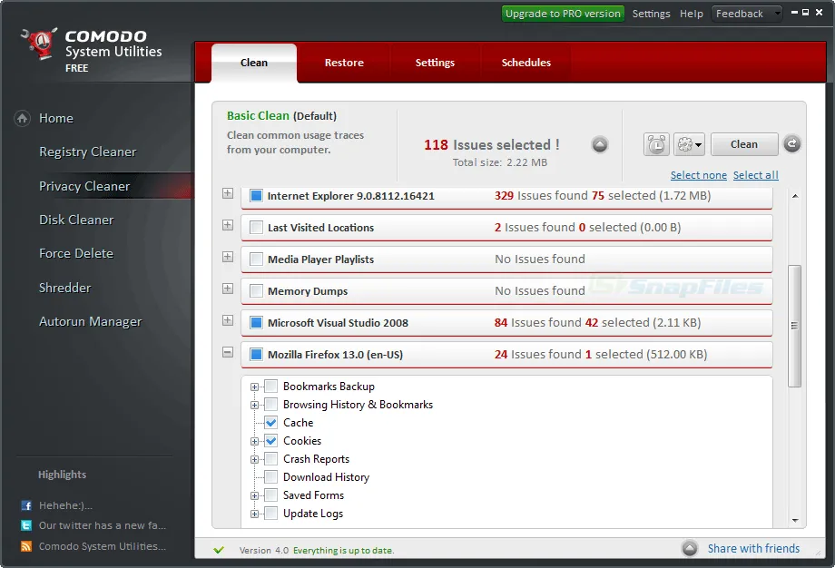 Comodo System Utilities 截图 2