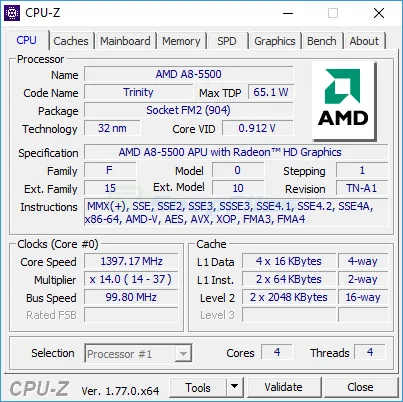 CPU-Z 截图 1