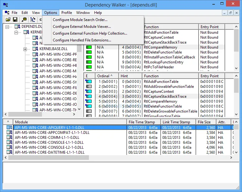 Dependency Walker 截图 2