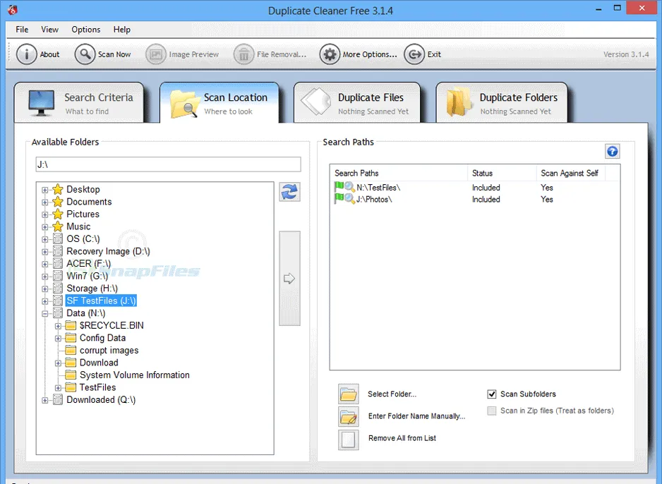 Duplicate Cleaner Free 截图 2