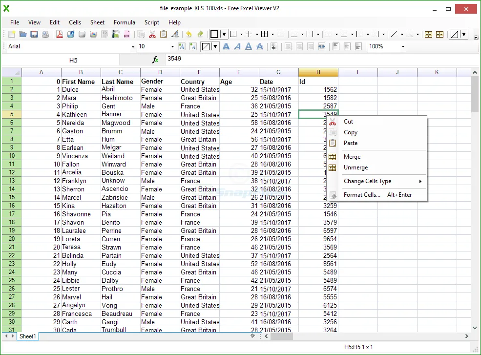 Free Excel Viewer 截图 1