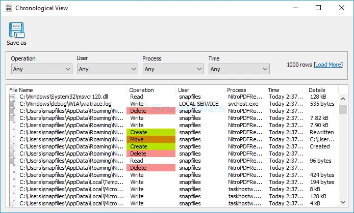 SoftPerfect File Access Monitor 截图 2