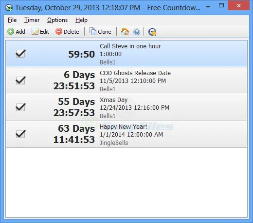 Free Countdown Timer 截图 1