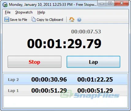 Free Stopwatch 截图 1