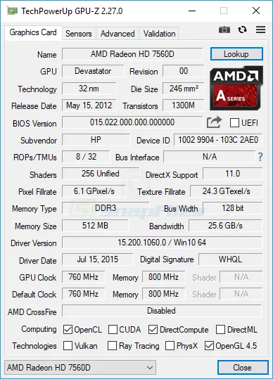 GPU-Z 截图 1