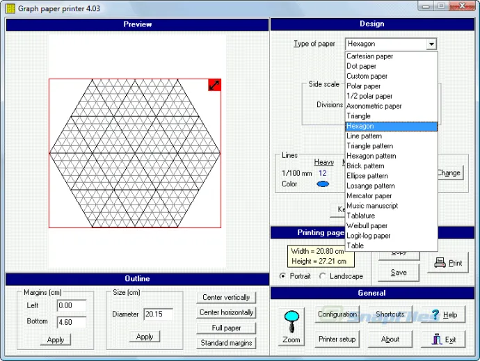 Graph Paper Printer 截图 2