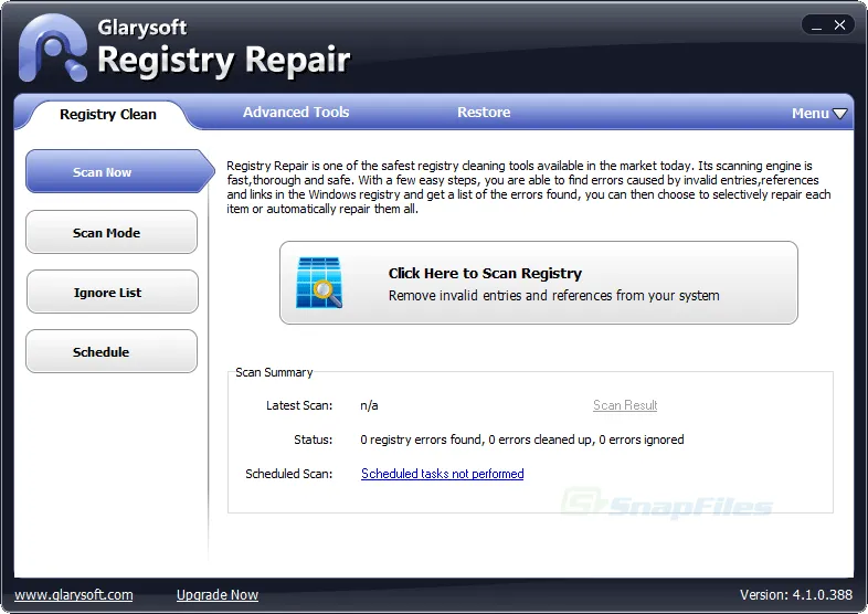 Glary Registry Repair 截图 1