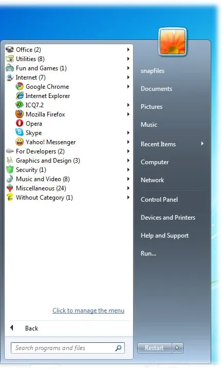 Handy Start Menu 截图 2