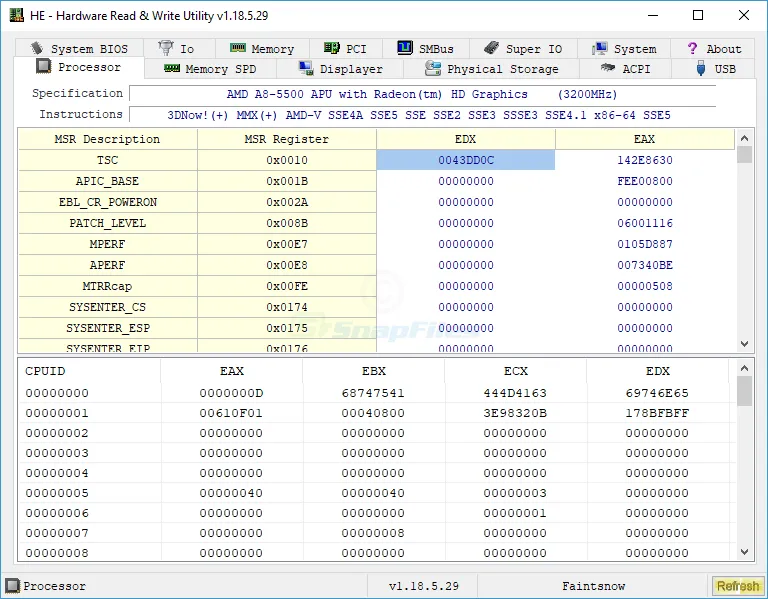 HE - Hardware Read and Write Utility 截图 1