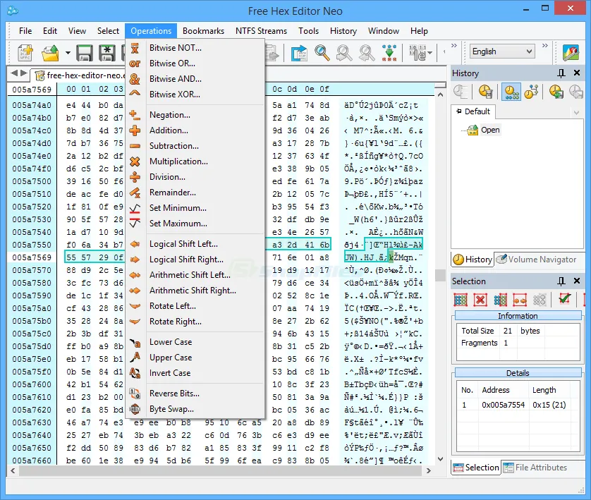 Free Hex Editor Neo 截图 2