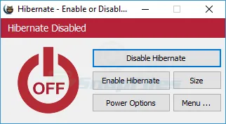 Hibernate Enable or Disable 截图 2