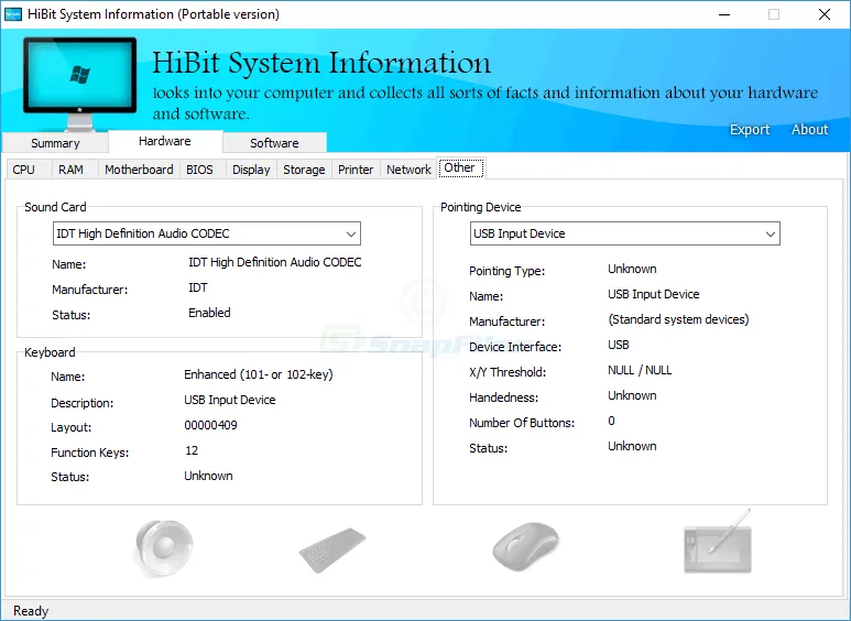 HiBit System Information 截图 2