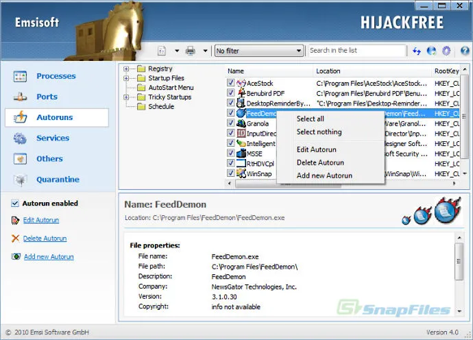 Emsisoft HiJackFree 截图 2