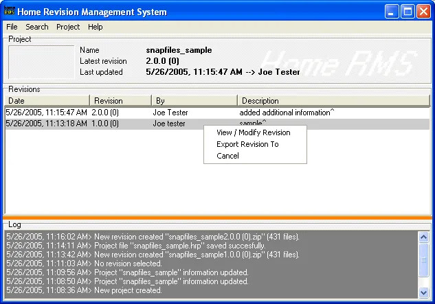 Home Revision Management System 截图 1