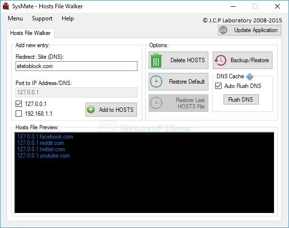 SysMate Hosts File Walker 截图 1