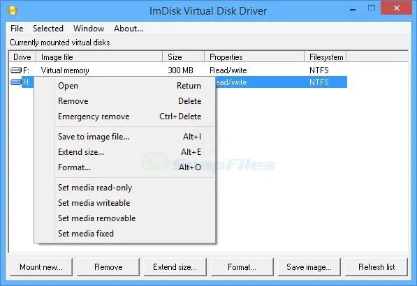 ImDisk Virtual Disk Driver 截图 1