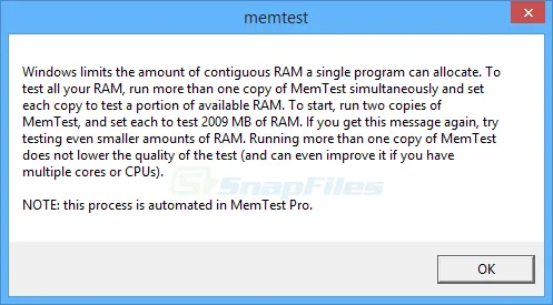 MemTest 截图 2