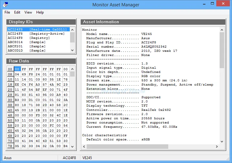 Monitor Asset Manager 截图 1