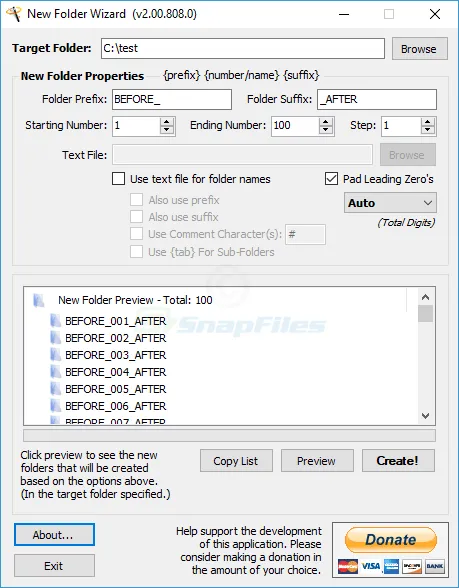 New Folder Wizard 截图 1