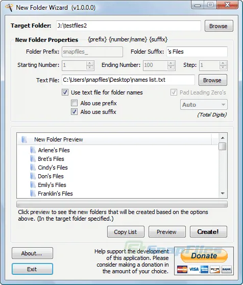 New Folder Wizard 截图 2