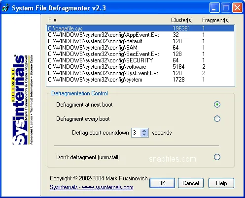 PageDefrag 截图 1