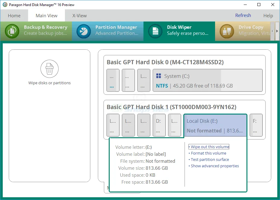 Free Hard Disk Manager (Preview) 截图 2