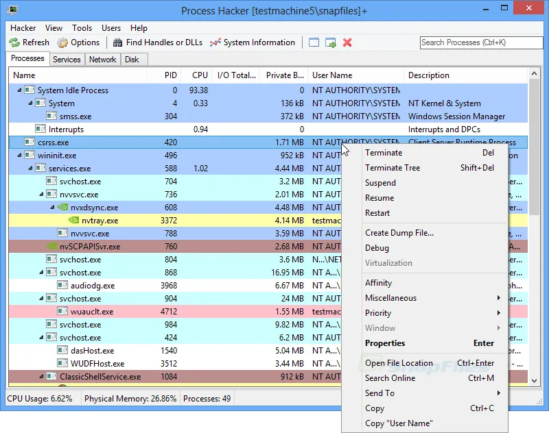 Process Hacker 截图 1