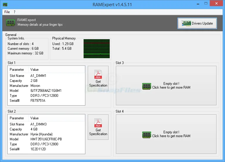 RAMExpert 截图 1