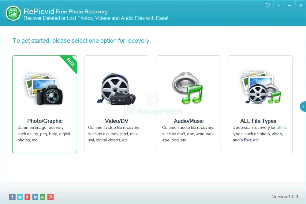 RePicvid Photo Recovery 截图 1