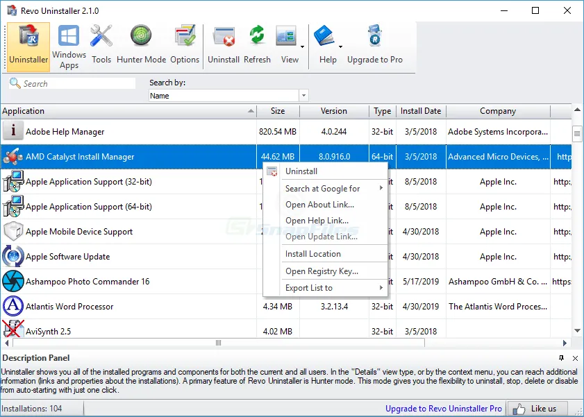 Revo Uninstaller 截图 1