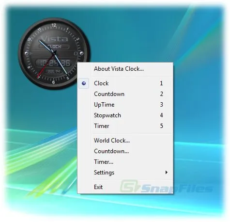 Respect Soft Vista Clock 截图 1