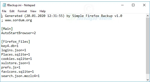 Simple Firefox Backup 截图 2