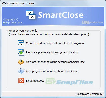 SmartClose 截图 1